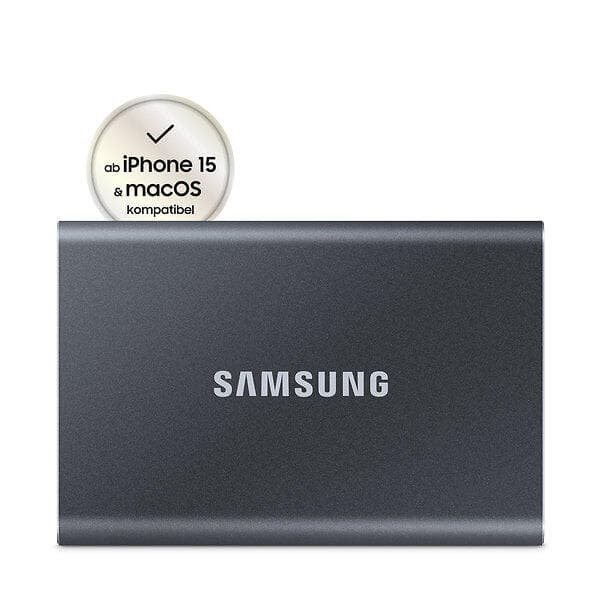 Samsung Portable SSD T7 2 TB für PC/Mac grau