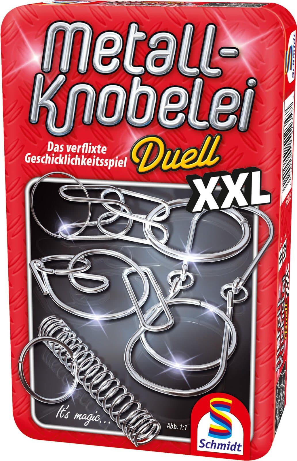 Schmidt MBS Metall Knobelei XXL in Metalldose Geschicklichkeitsspiel