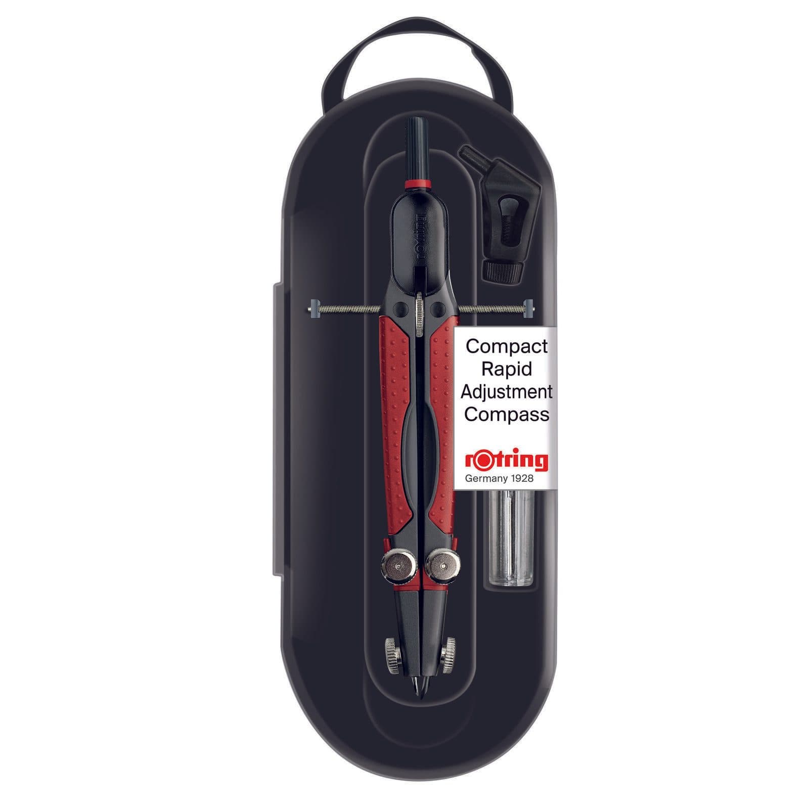rOtring Zirkel Compact schwarz/rot