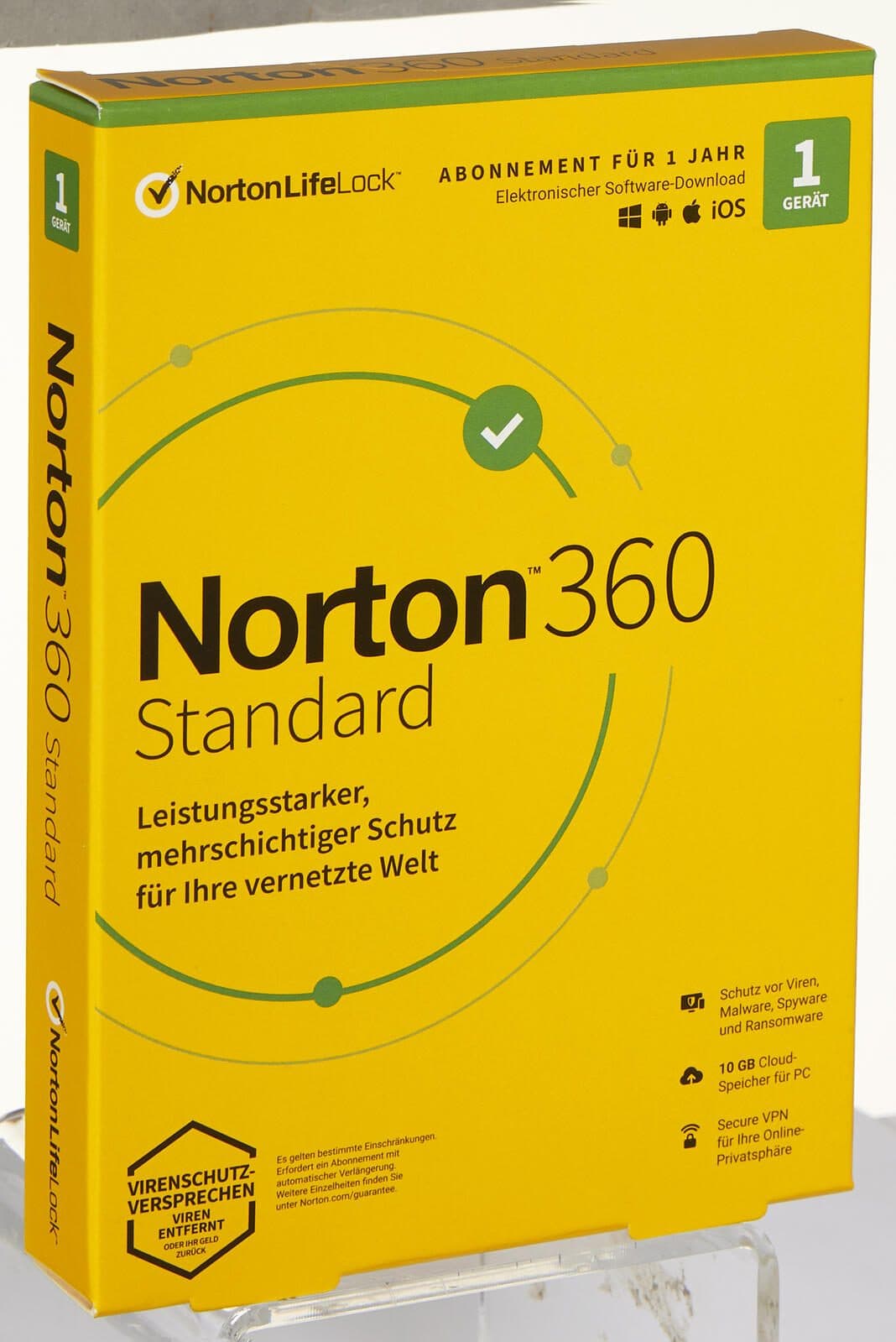 Norton 360 Standard Sicherheitssoftware Vollversion (PKC)