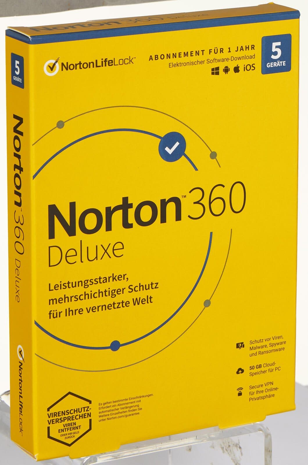 Norton 360 Deluxe Sicherheitssoftware Vollversion (PKC)