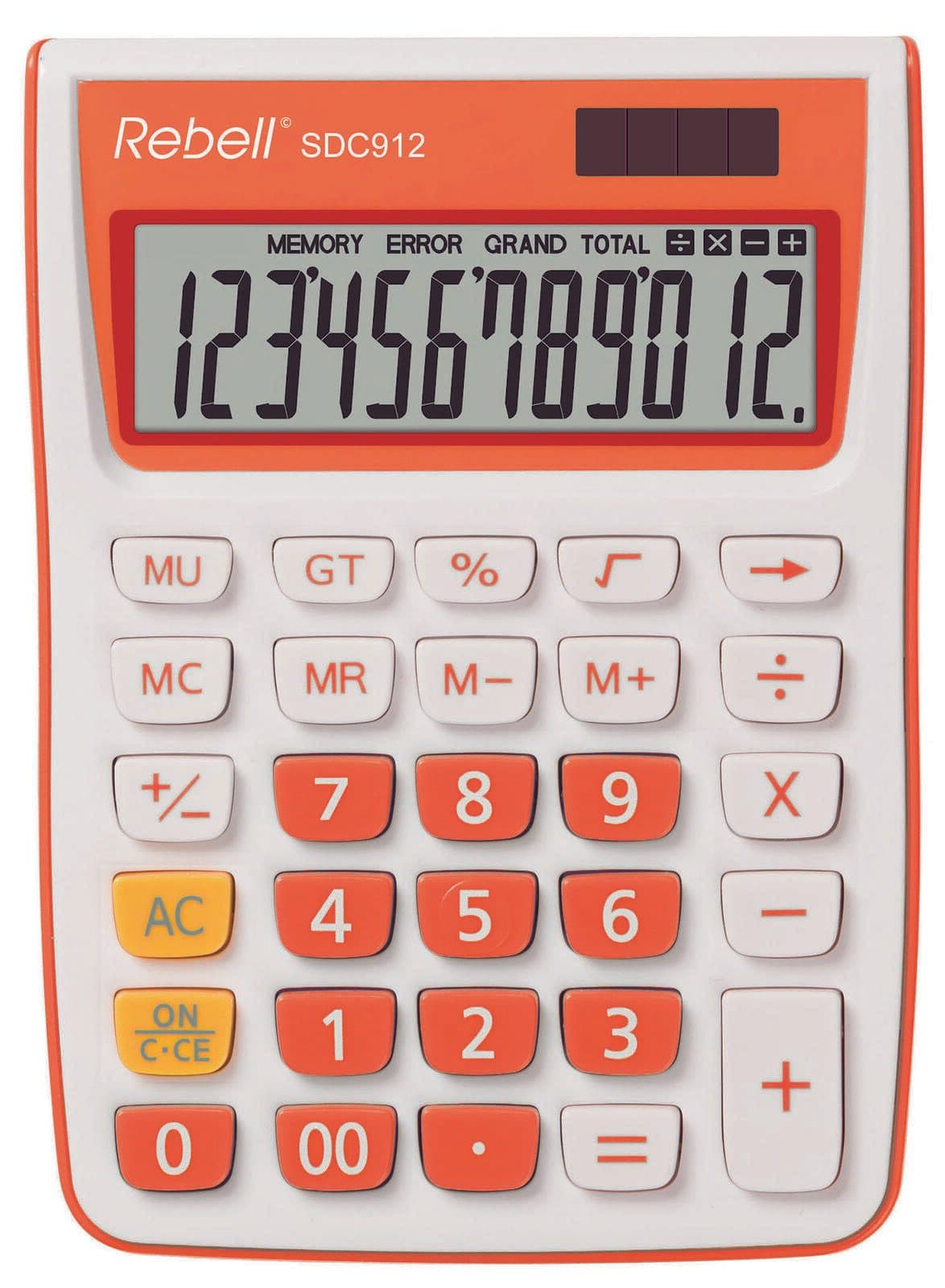Rebell Tischrechner SDC912 orange/weiß