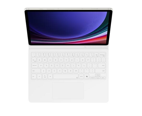 Samsung Book Cover Keyboard EF-DX725 für das Galaxy Tab S9, S9 FE, S10 FE, S10 Lite (White)