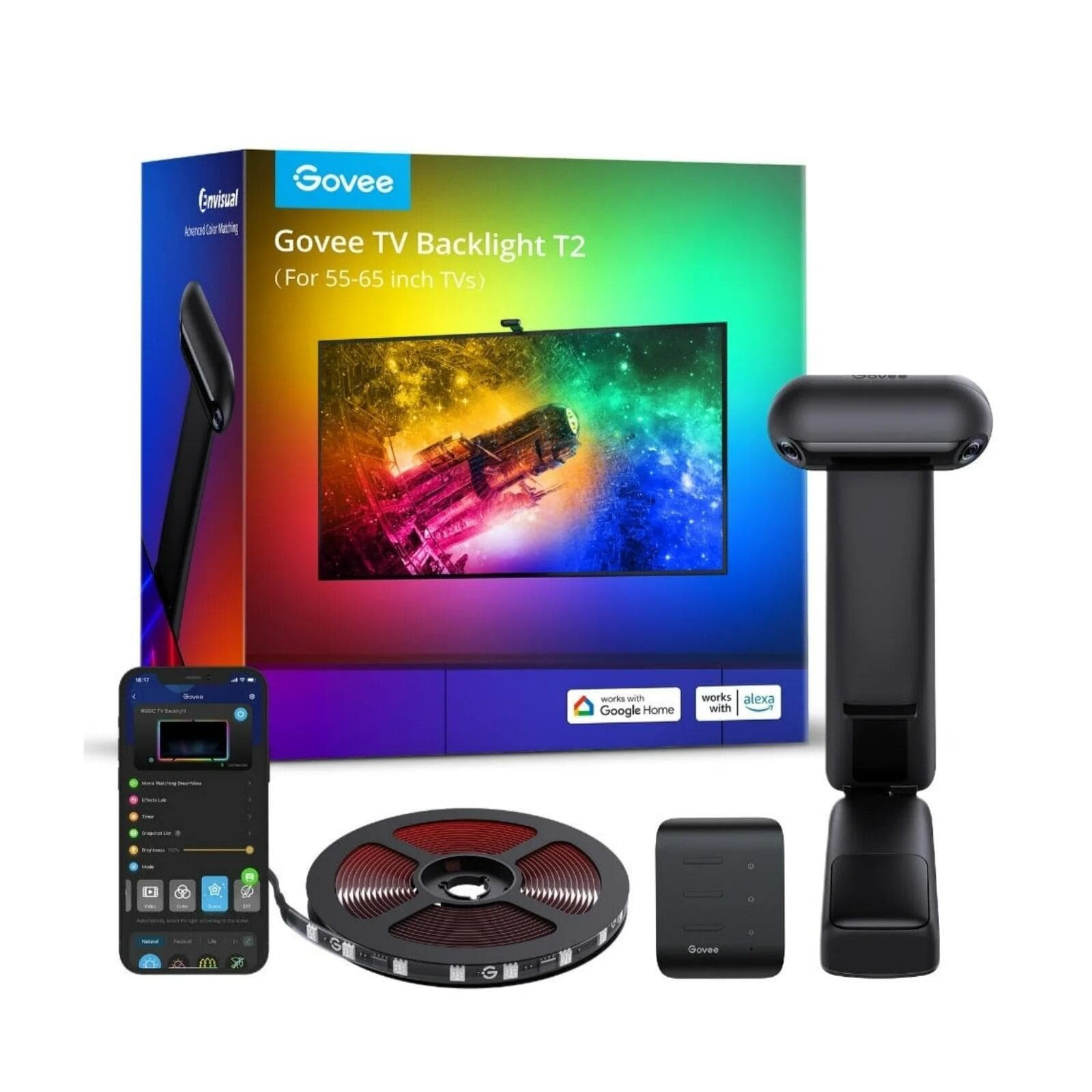 Govee RGBIC Envisual T2 TV Backlight für 55-65" TVs