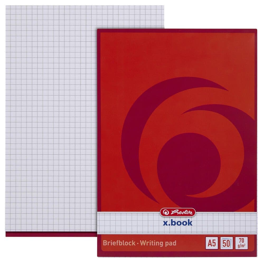 herlitz Briefblock DIN A5 kariert