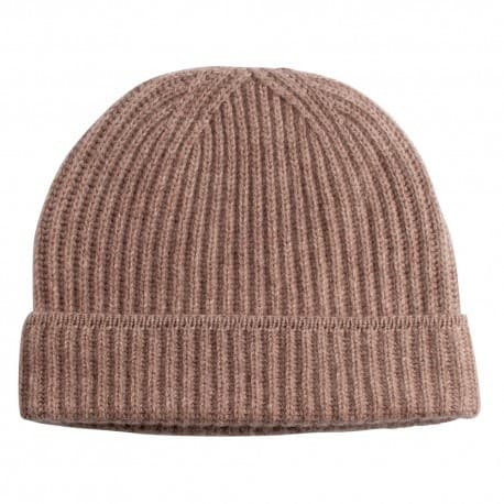Mütze Damen aus Kaschmir – beige, Beanie