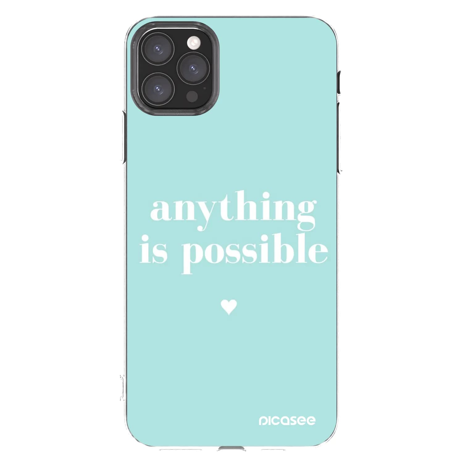 Apple iPhone 11 Pro Max Hülle - Transparentes Silikon - Anything is possible