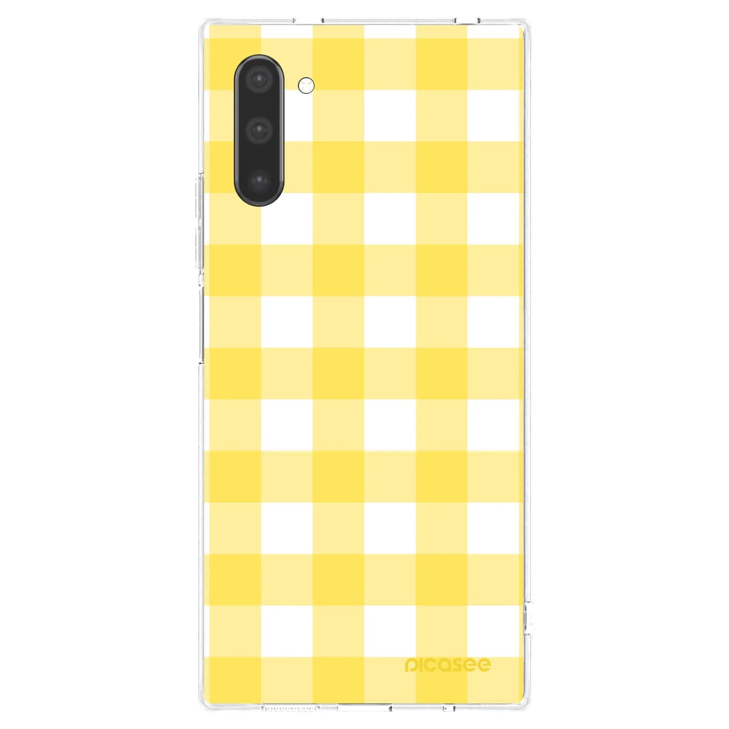 Samsung Galaxy Note 10 N970F Hülle - Transparentes Silikon - Gride lemon