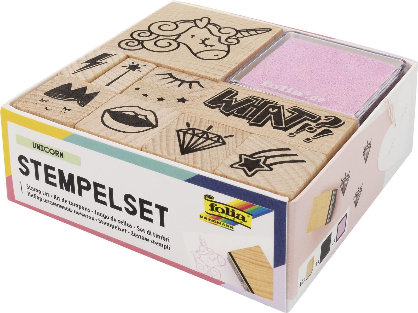 folia Motivstempel-Set UNICORN