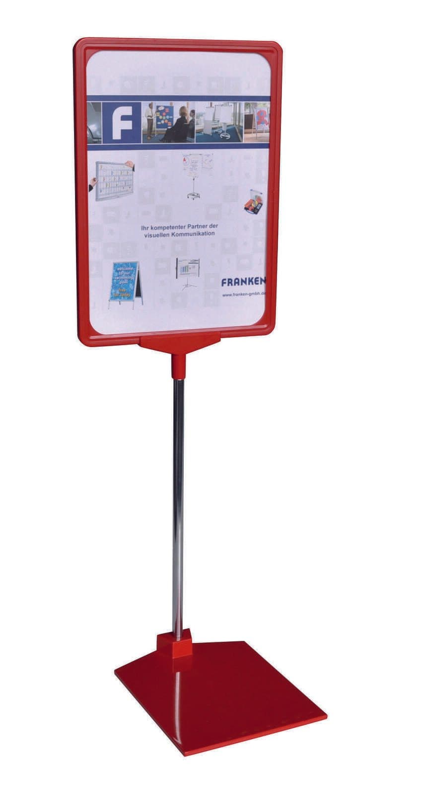 FRANKEN PSM A4 01 Infoständer DIN A4 1-Fach  rot