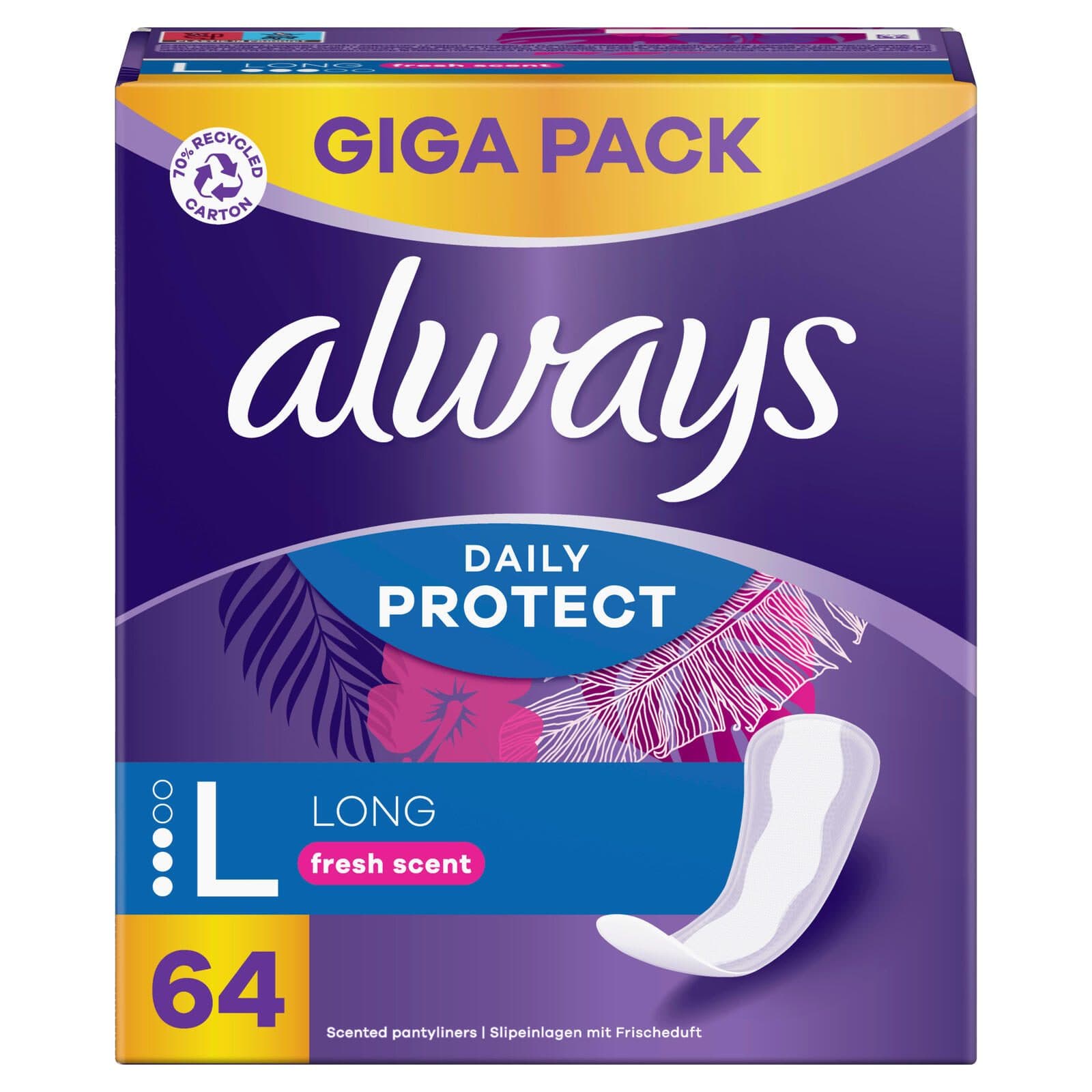 always Slipeinlagen Daily Protect Long für Slip,
