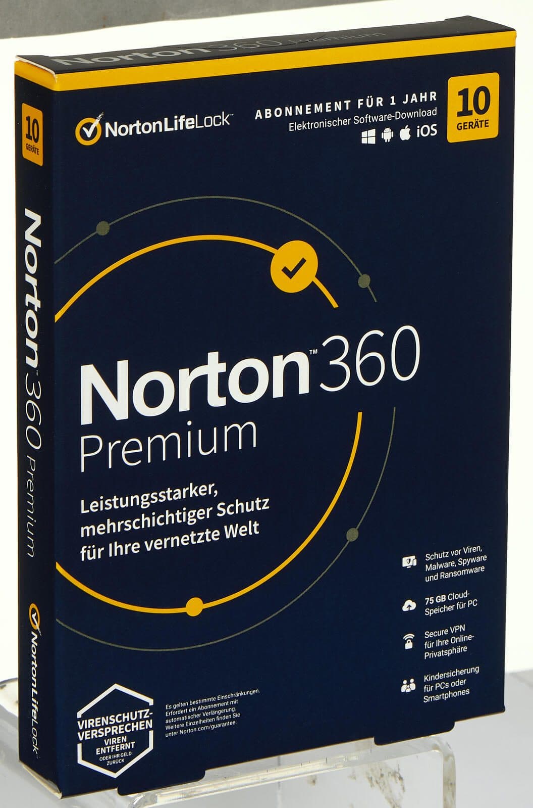 Norton 360 Premium Sicherheitssoftware Vollversion (PKC)