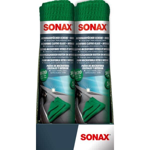 SONAX Scheibe + Innen Mikrofasertücher 2 St.