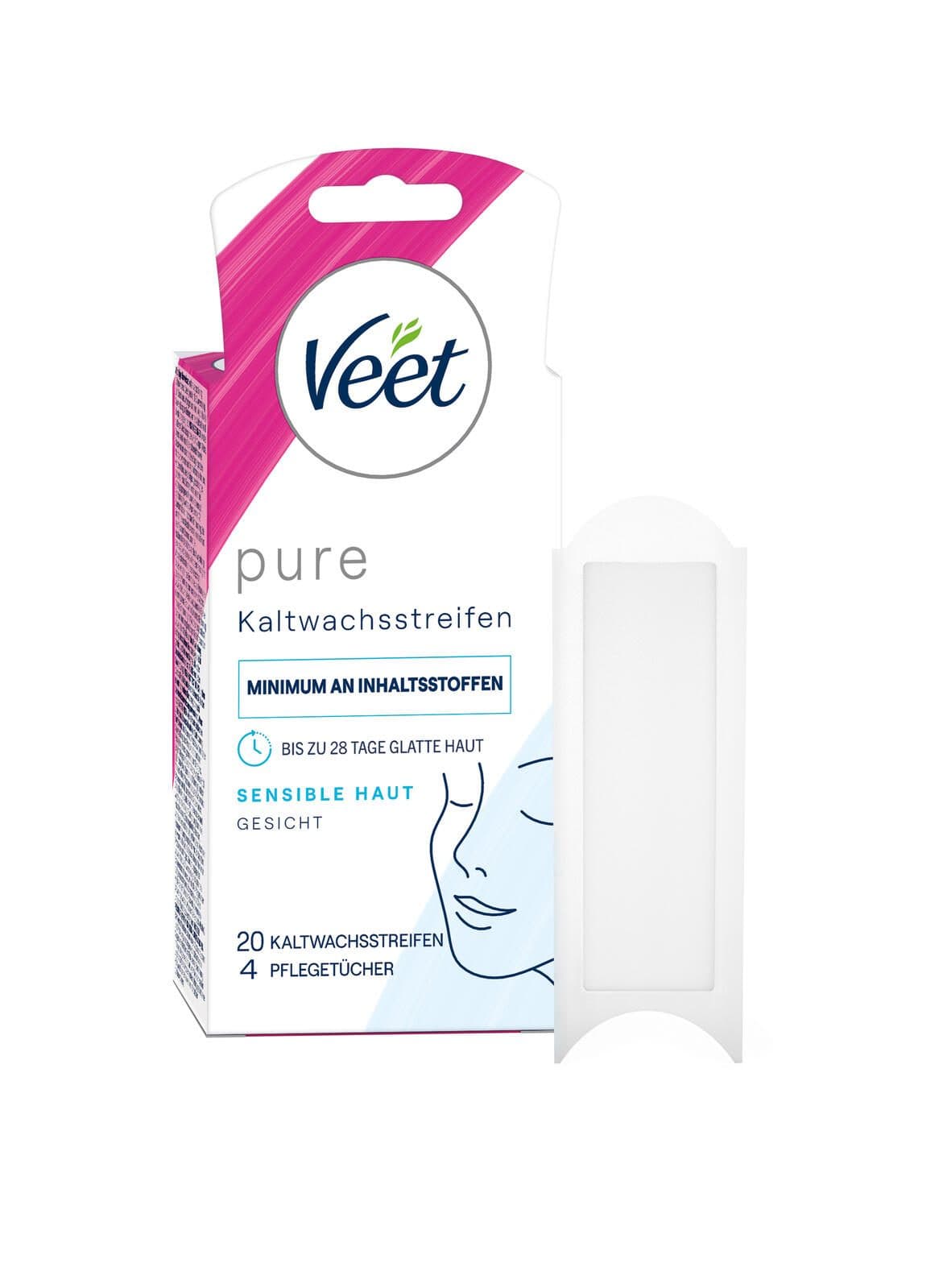 Veet pure Kaltwachsstreifen 20 Streifen