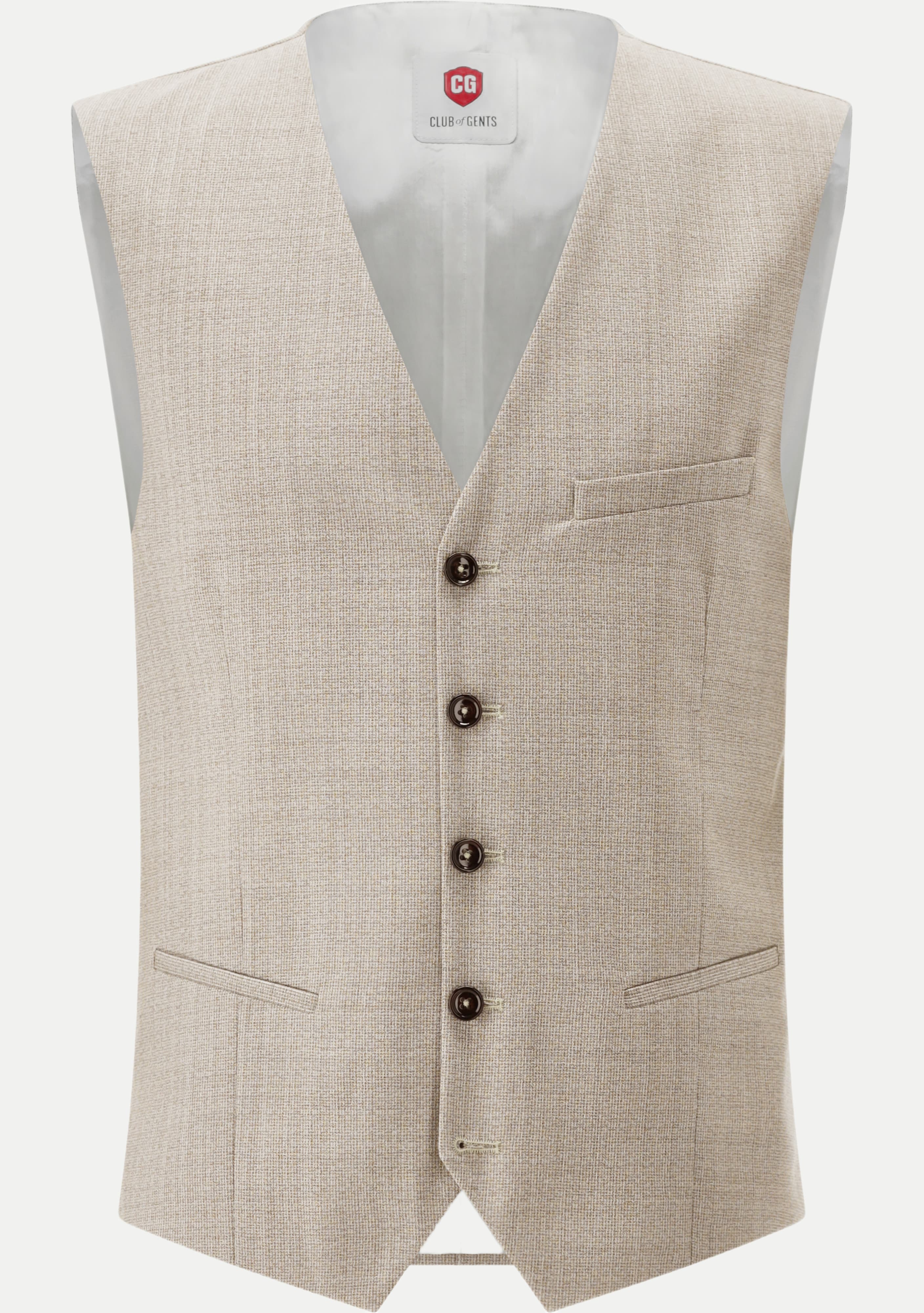 CG-Club of Gents Weste CG Plum-N Beige 50