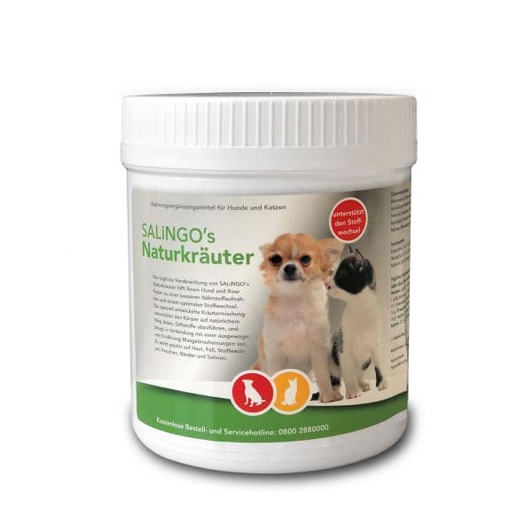 SALiNGO Naturkräuter für Hunde und Katzen 375g