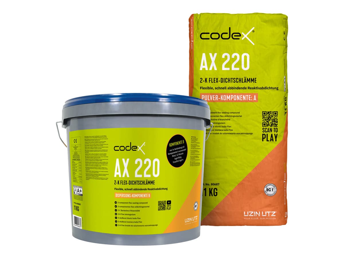 2-K Flex-Dichtschlämme | für keramische Beläge, 22 KG (codex AX 220) 