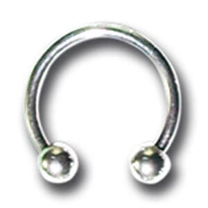 316L Hufeisen Piercing 1.6 x 6mm
