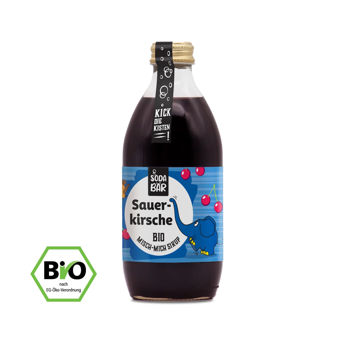 Konzentrat Bio Maus > Sauerkirsche > MischMich bis zu 4 L Getränk, 100% Bio, 100% lecker und 100% Ma