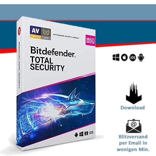 Bitdefender Total Security2026, 10 Geräte - 3 Jahre, Download
