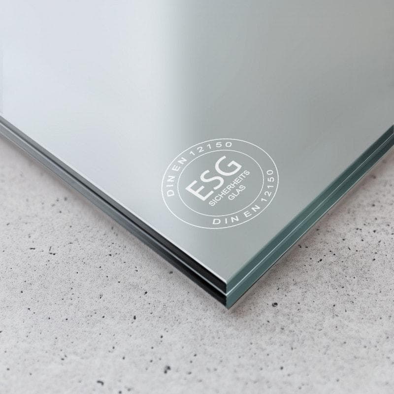 VSG aus ESG Glas 21,52 mm matt