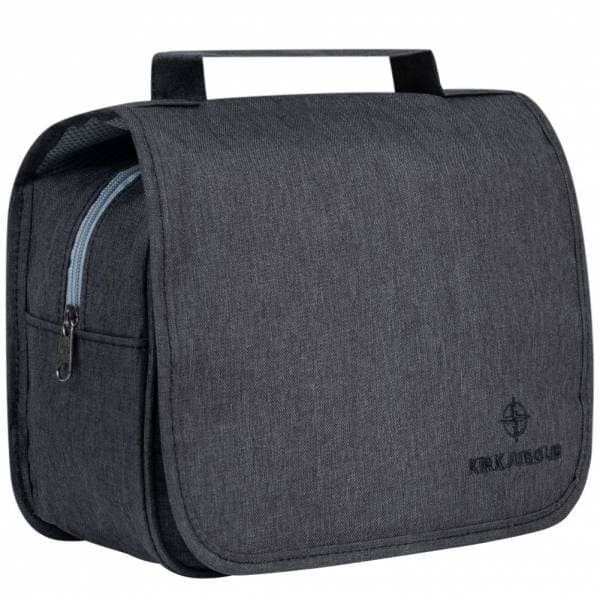 KIRKJUBØUR® "Rejser" Outdoor Kulturtasche zum Aufhängen schwarz