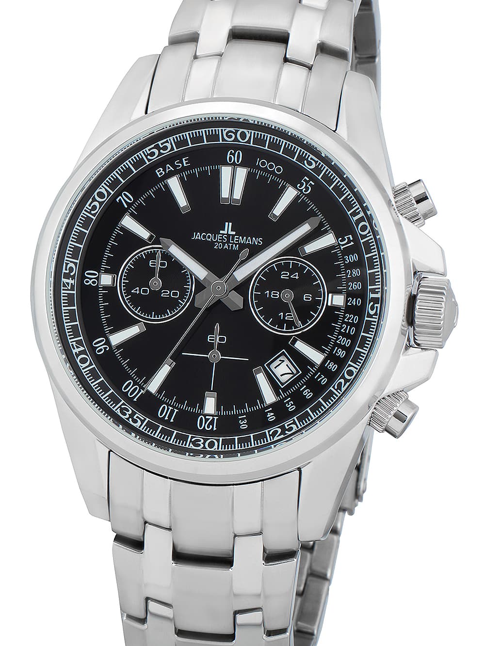 Jacques Lemans 1-2117I Liverpool Chronograph Herrenuhr 44mm 20ATM