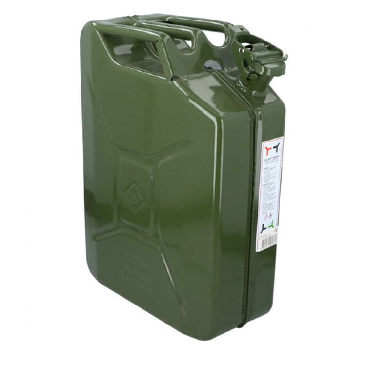 Benzinkanister 20 Liter aus Metall leer