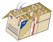 Profi-Transport- und Umzugsset für 64 Gläser, 14 tlg.