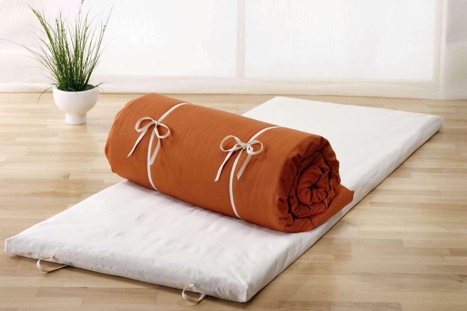Futonmatte von Prolana 80 x 200 cm Terracotta