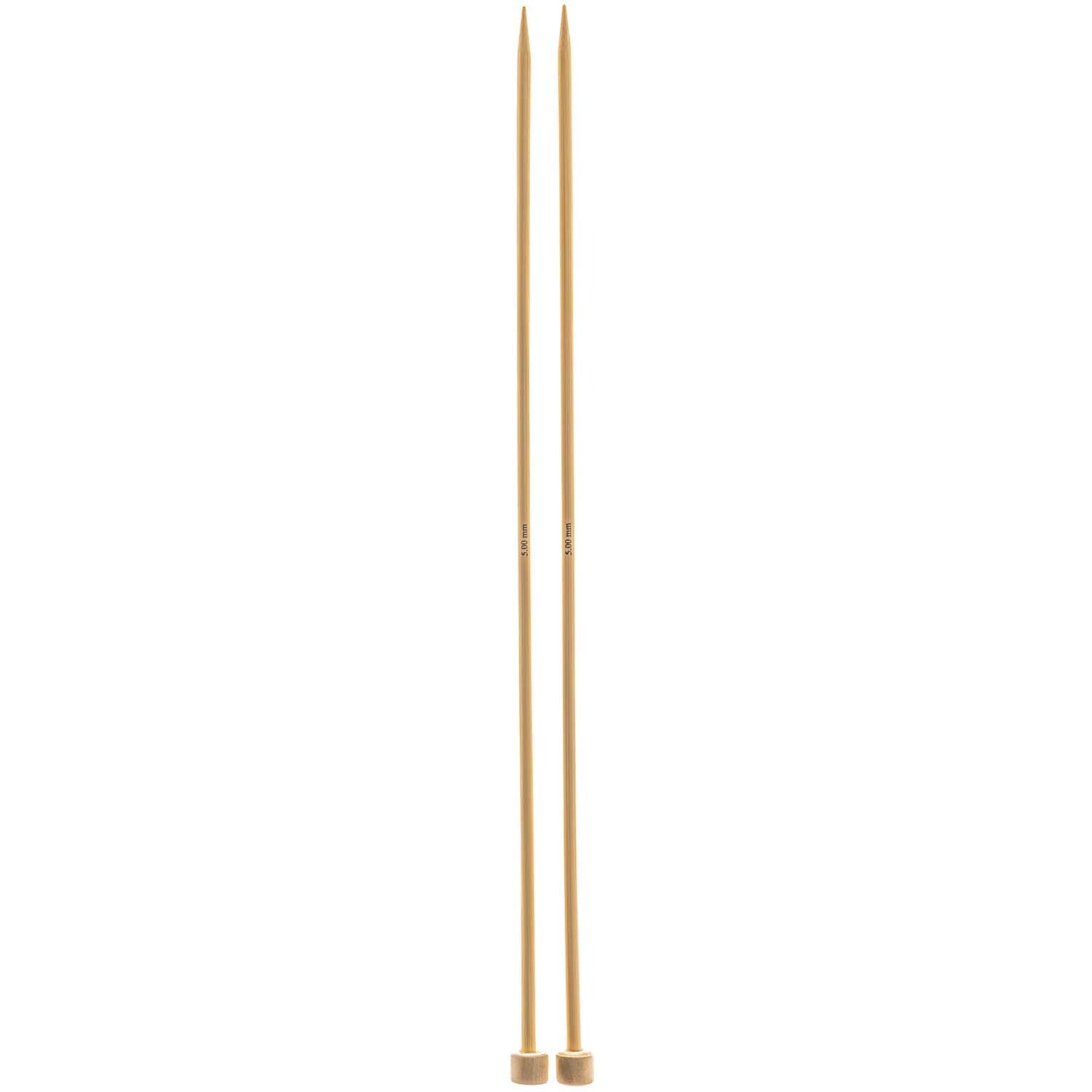 Rico Design Jackenstricknadeln 33cm Bambus 5,0