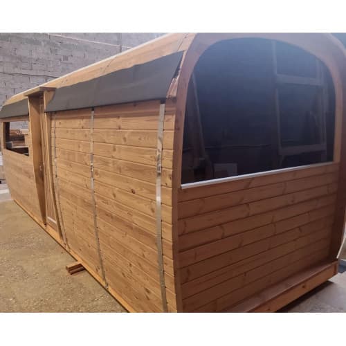 Holzsauna Außensauna Holz Kiefernholz Saunahaus Sauna Häuschen Haus