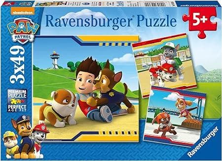 Ravensburger Puzzle 09369 - Paw Patrol: Helden mit Fell [3x49 Teile]