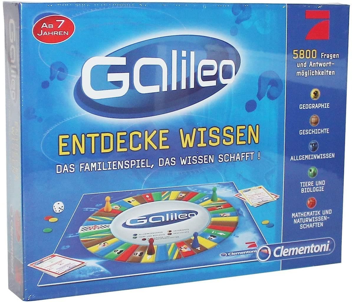 Clementoni - Galileo Entdecke Wissen: Das Familienspiel das Wissen Schafft