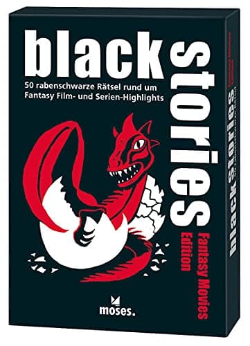 moses. 100101 - Black Stories: Movies Edition | 50 rabenschwarze Rätsel rund um Fantasy Film-und Serien-Highlights