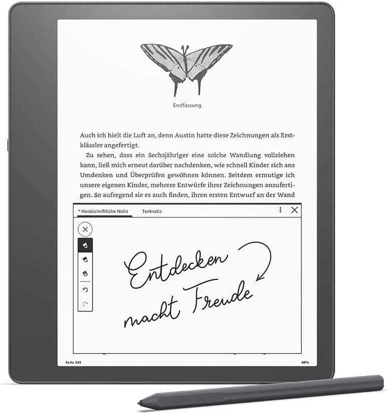 Kindle Scribe (2022 1. Gen.) 16GB [102" WiFi only Premium-Eingabestift] schwarz