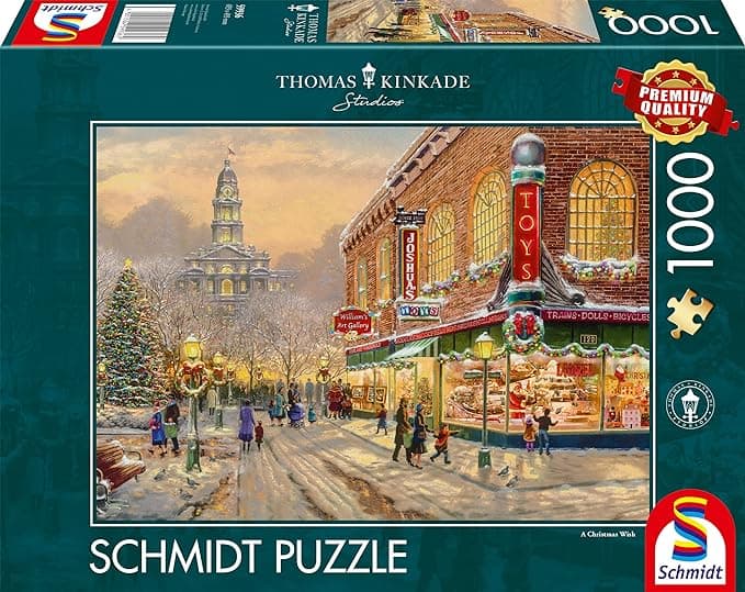 Schmidt Puzzle 59936 - Thomas Kinkade: Ein Weihnachtswunsch [1.000 Teile]