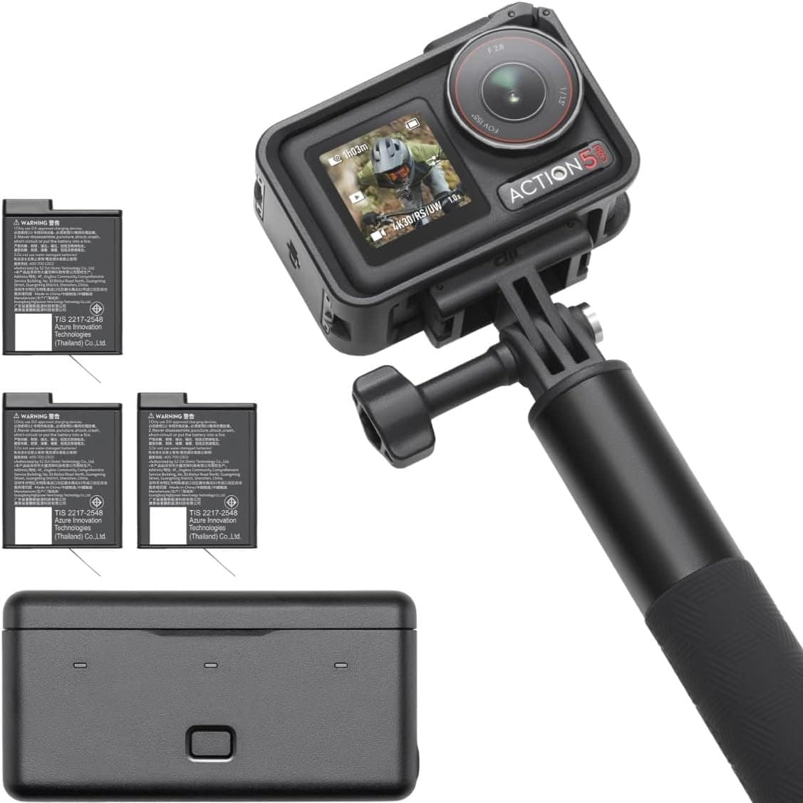DJI Osmo Action 5 Pro Adventure Combo [40MP Touch 25''] grau