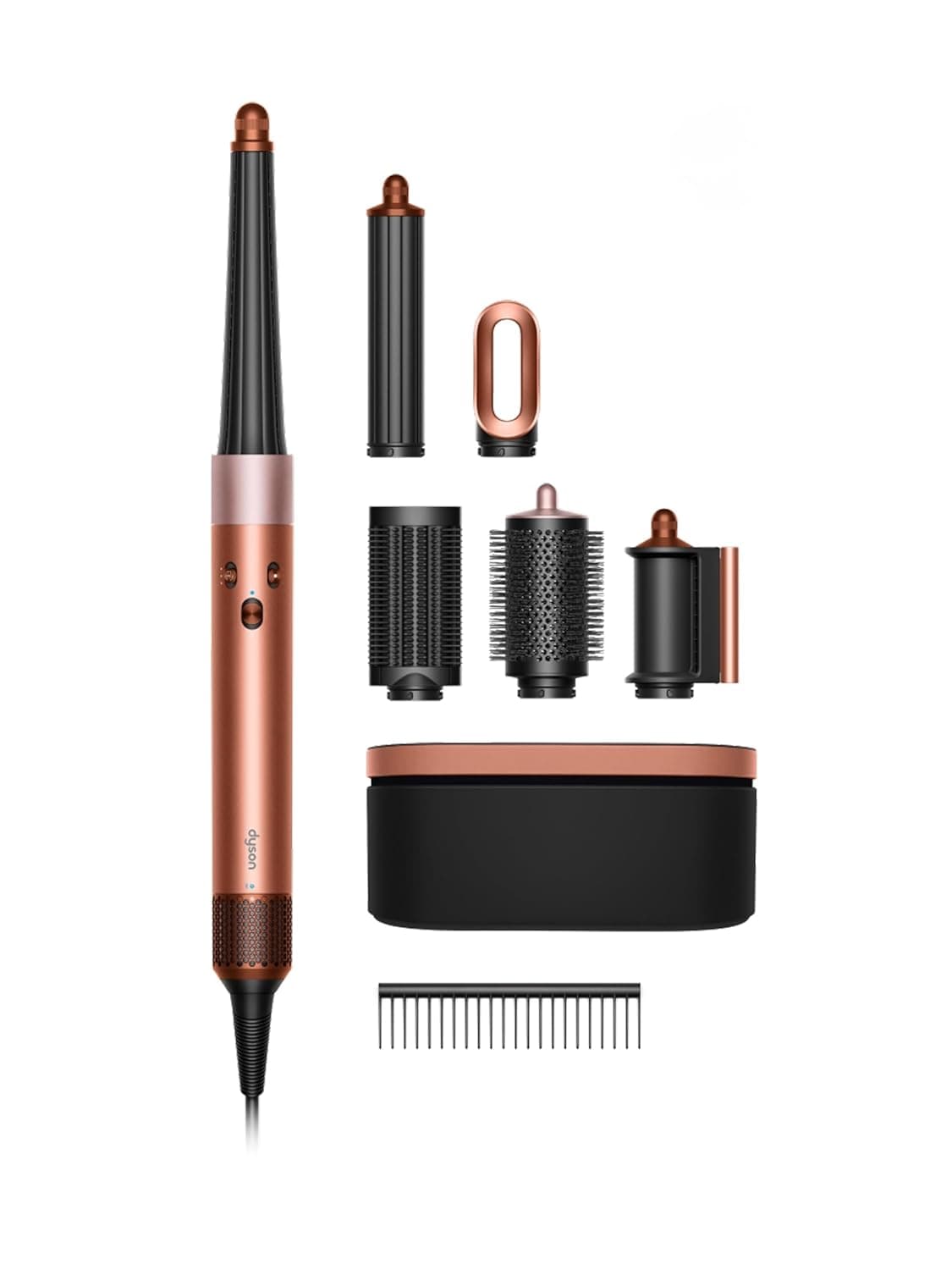 Dyson Airwrap i.d. Straight & Wavy [inkl. 6 Aufsätze: 1x Bürstenaufsatz 1x Rundbürste 1x Lockenstab 40mm 1x Lockenstab konisch 2x Trockenaufsatz]