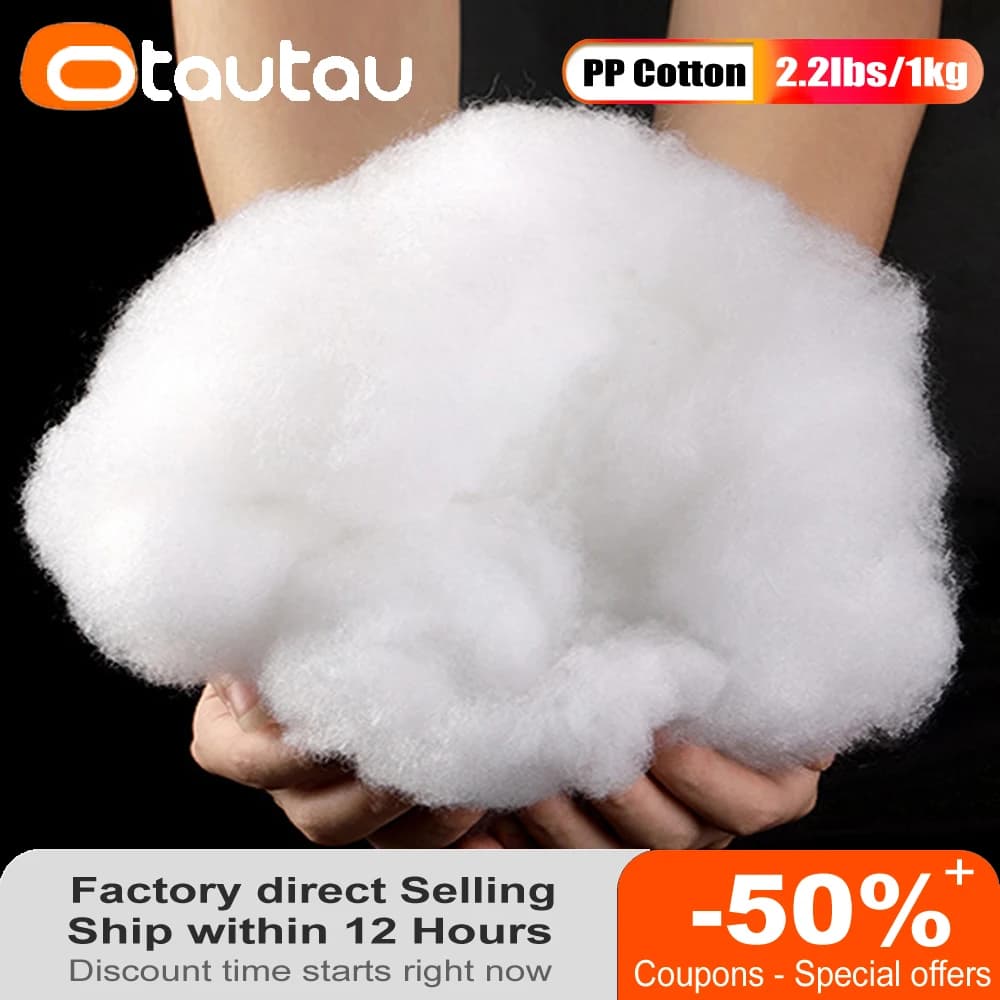 Otautau 1kg pp Baumwolle Polyester hochela tische Öko 3d Hohl füller für Kissen Plüsch Spielzeug Puppe Sitzsack Schlafs ofa Kissen ot001