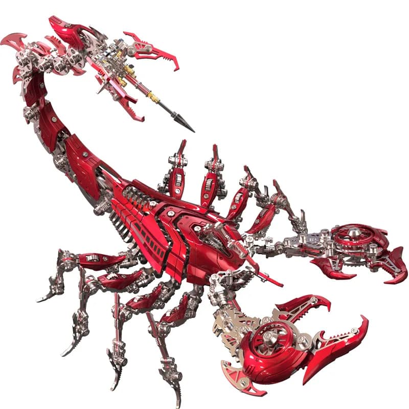 Mechanisches Metal War Scorpion 3D-Puzzle, handgefertigtes Spielzeug, kreatives Montagemodell, hoher Schwierigkeitsgrad, Geburtstagsgeschenk, Ornament