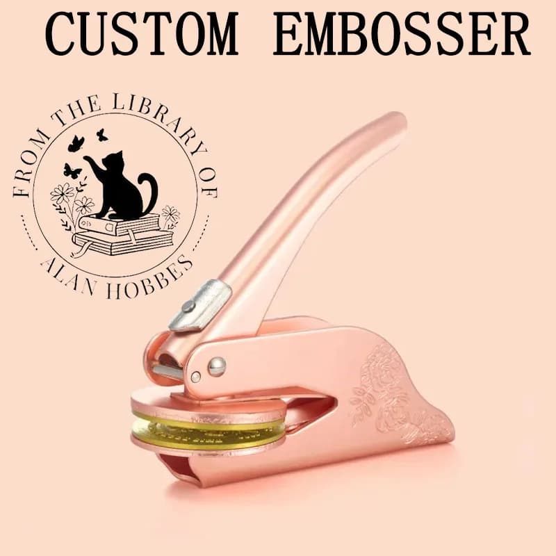 Benutzerdefinierte Embosser Stempel LOGO DIY personalisierte Buch Embosser Siegel für Brief Kopf Hochzeit Umschlag Abschluss Weihnachten Decora