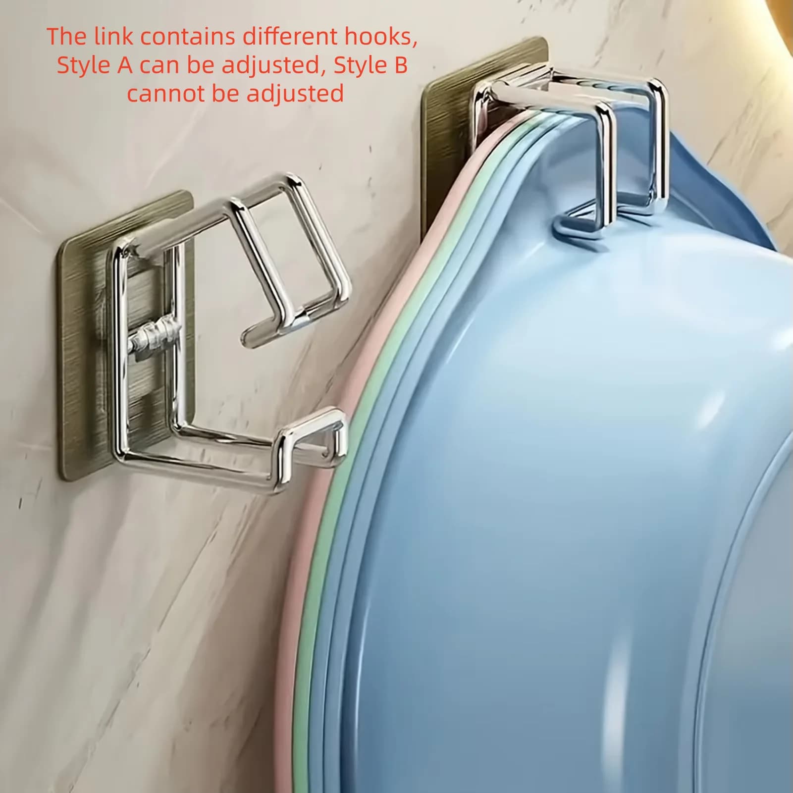 1/2/4/6Pcs Edelstahl Waschbecken Haken Multifunktions Punch-freies Küche Bad Rack Becken lagerung Rack Handtuch Hängen Halter