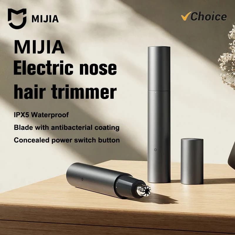 Neuer Mijia Elektrischer Nasenhaartrimmer Tragbarer Wiederaufladbarer Nasenhaartrimmer Mini-Trimmer Nasenlöcher-Reiniger CN