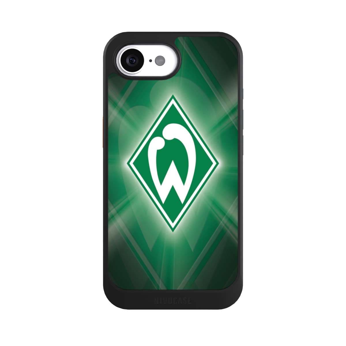 Apple iPhone 17e Handy NIVOcore black Hülle Handyhülle NIVOcore Schutzhülle Schwarz Coat Of Arms Official Licensed Product Sv Werder Bremen