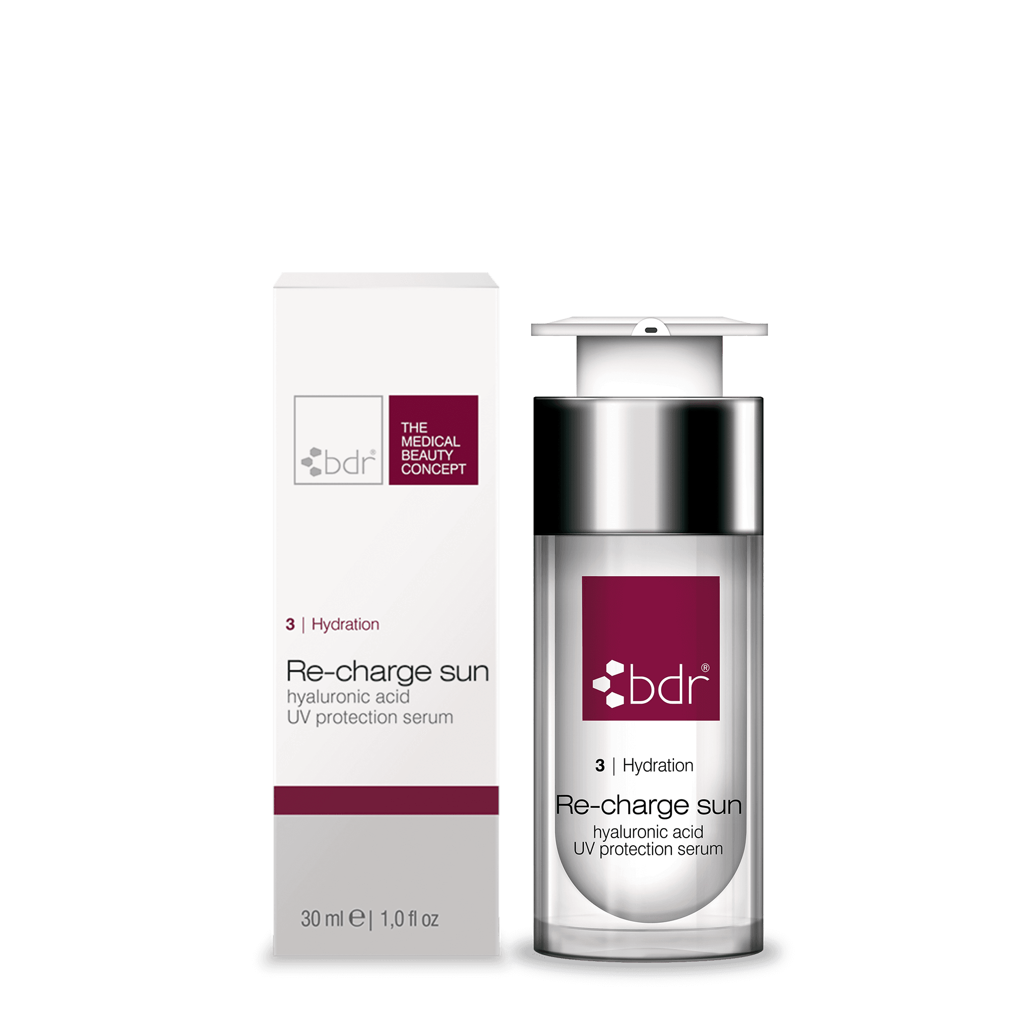 Re-charge sunhyaluronic acid UV protection serum - 30 ml