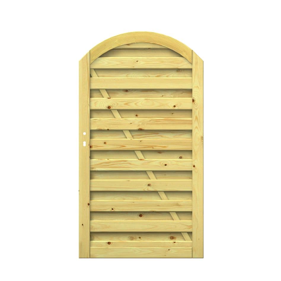 Wellker Sichtschutzzaun Holz Tor rund günstig