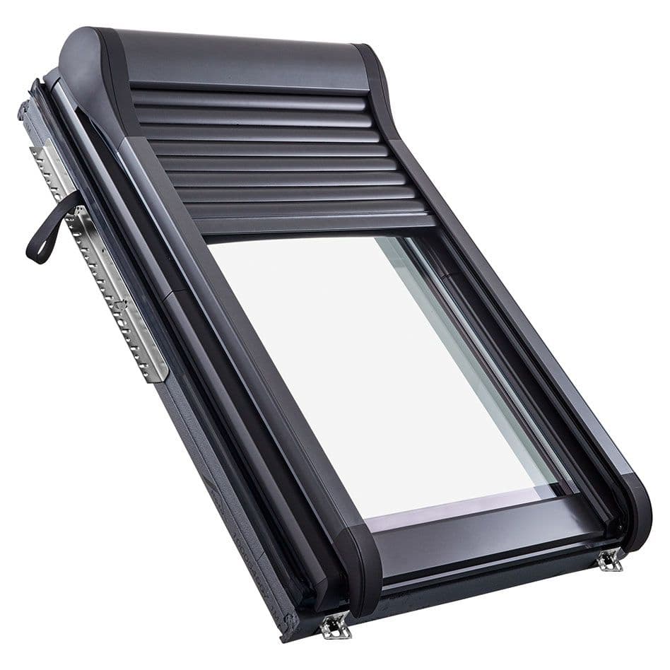 Roto Außenrollladen Designo ZRO F R6R8 Elektrisch Funk, 94x160 cm (9/16)