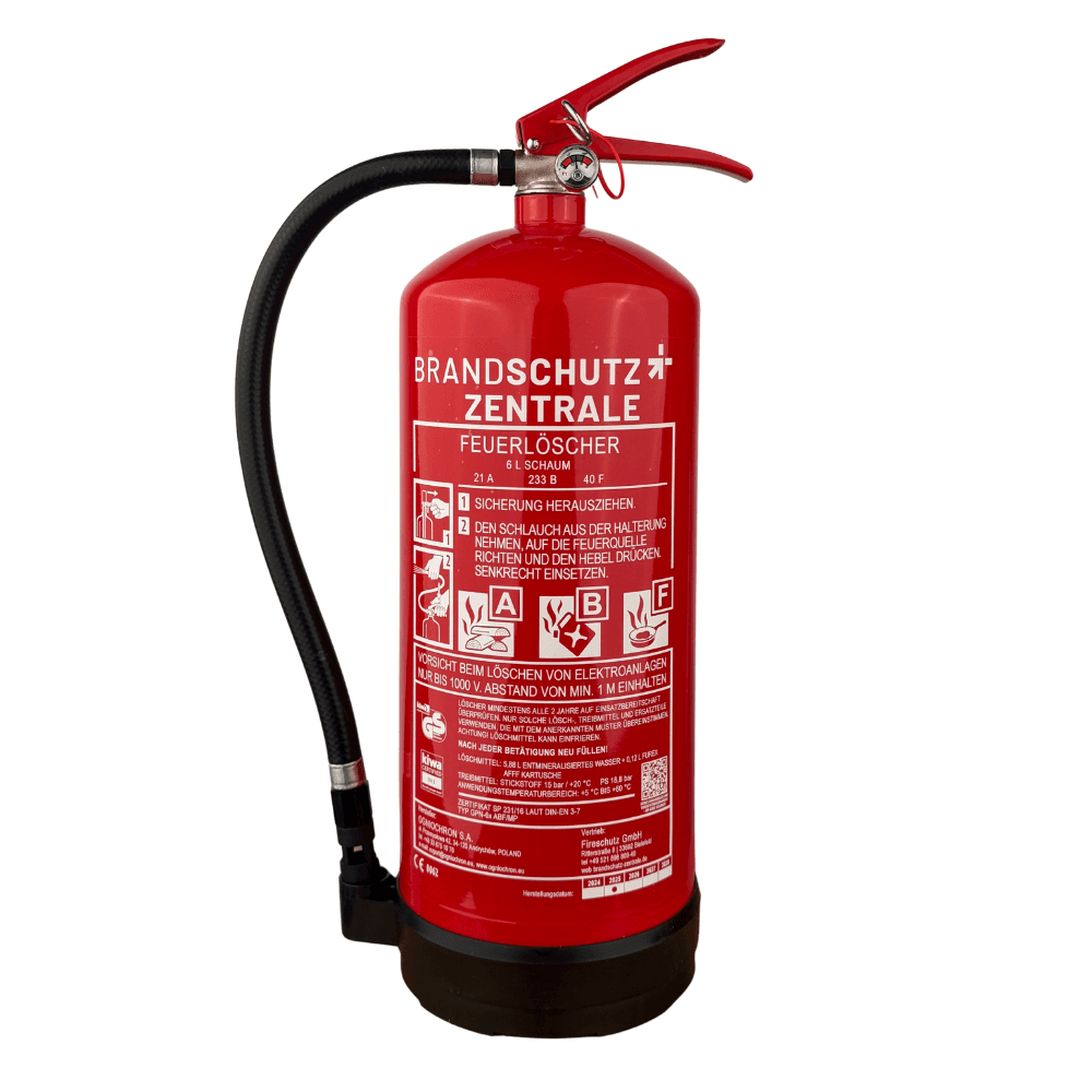 6l Fettbrand-Feuerlöscher - fluorfrei - Jahresmiete