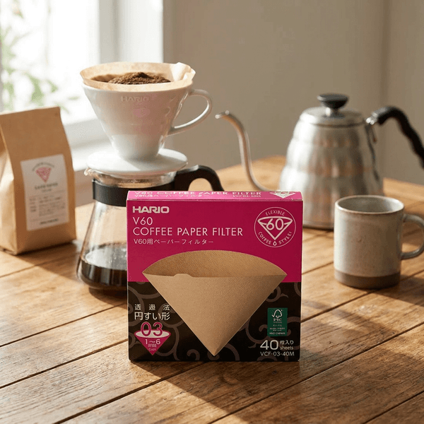 Hario V60 Papierfilter 03 Natur 40 Stk. Hario